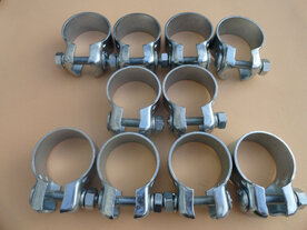 Brede uitlaatklem 55,5 mm, past om 54 mm buisdiameter