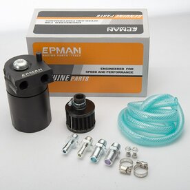 Aluminium catchcan zwart model 2