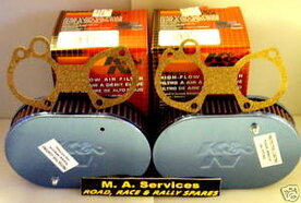 Set 45 mm hoge K&amp;N filters voor 40-45 mm carburateurs