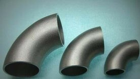 Rvs korte lasbocht 90 graden, 88,9 mm