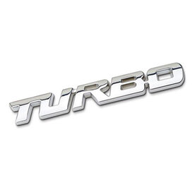 Embleem turbo zilver 
