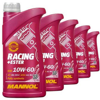 Mannol Racing + ester 10W60 volsynthetische motorolie 1 liter
