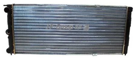 Radiator 525 mm aansluitingen bestuurderszijde ( Golf 1/ 2 20VT/ G60)