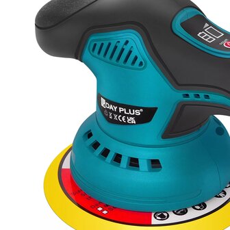 Excentrische accu poetsmachine met 2 accu&#039;s