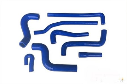 Silicone slangenset DX blauw