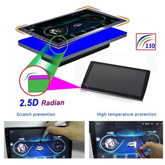 10.1 inch Android 2 din radio, carplay, navigatie