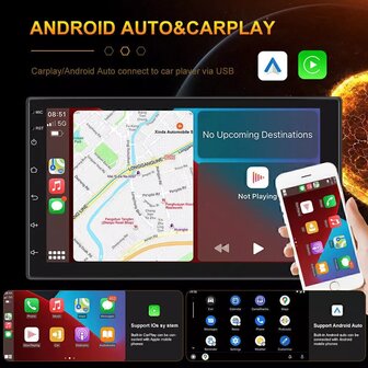 7 inch android, carplay, navigatie radio 1 din, navigatie, camera