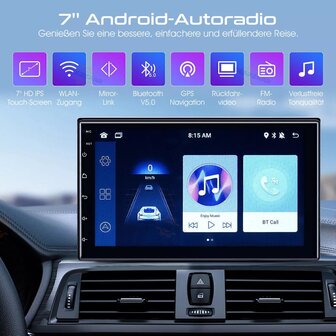 7 inch android, carplay, navigatie radio 1 din, navigatie, camera