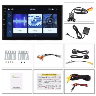7 inch android, carplay, navigatie radio 1 din, navigatie, camera