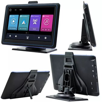 7 inch android radio, carplay, navigatie, draagbaar