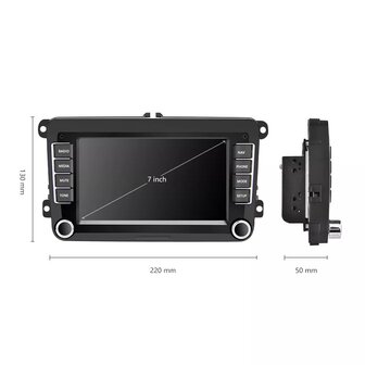 7 inch android, carplay, navigatie radio, navigatie VW Polo, Golf 5,6, Touran, Passat, Tiguan, Seat, Skoda