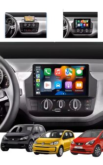 9 inch android, carplay, navigatie radio, navigatie VW Up 2015-2023