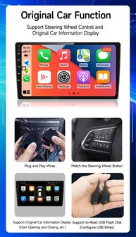 9 inch android, carplay, navigatie radio, navigatie VW Up 2015-2023