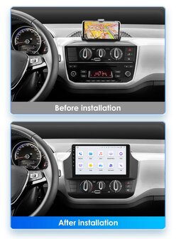 9 inch android, carplay, navigatie radio, navigatie VW Up 2015-2023