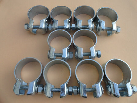 Brede uitlaatklem 48,5 mm past om 45 mm buisdiameter 