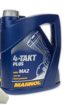 Mannol 4 takt Plus semi synthetische motorolie 4 liter