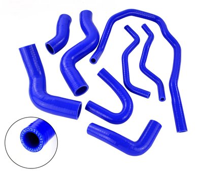 Silicone slangenset 2.0T FSI 2003-2009 blauw