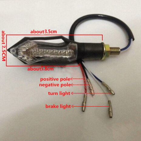 Set van 4 led knipperlichten