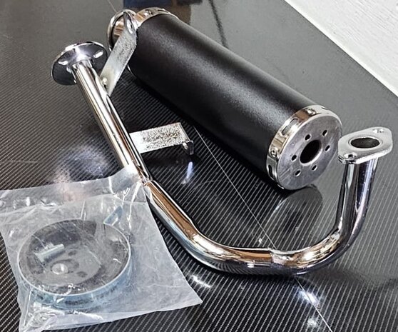 Sportuitlaatset 125 cc scooter zwart