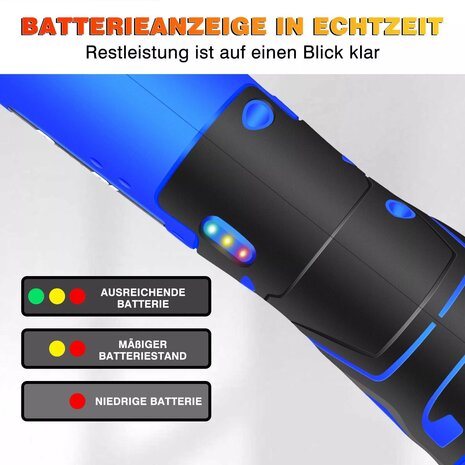 Accu ratel/ schroefmachine met 2 accu's