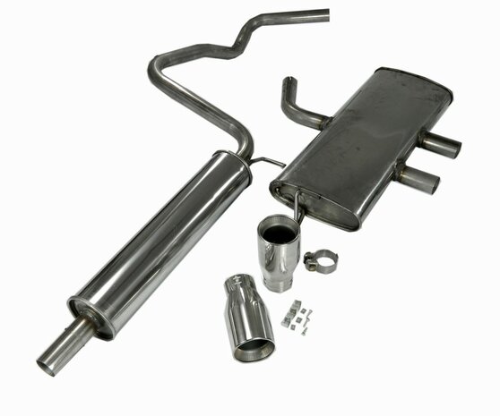 RVS uitlaatsysteem Golf 7 1.4 Turbo