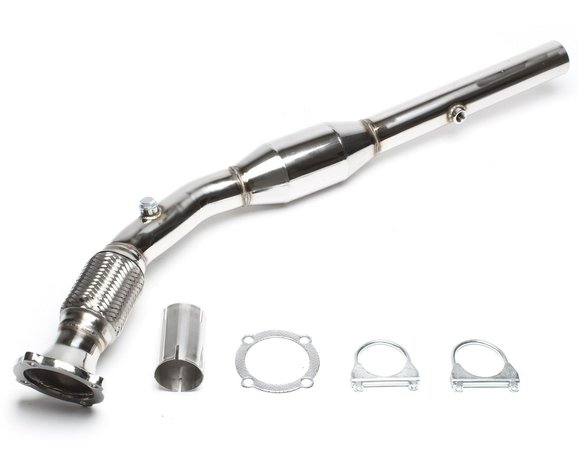 2,5 inch downpipe Golf 4 1.8T met 200 cells metallkat