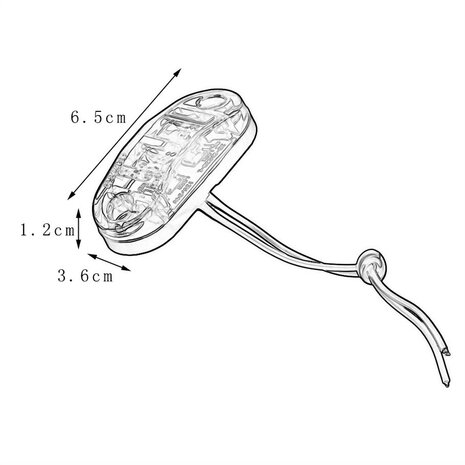 LED kentekenverlichting plat model