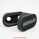 Set Ramair luchtfilters carburateurs/ gasklephuizen_