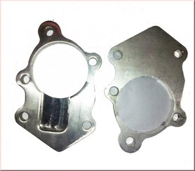 Downpipe flens 5 gaats uitgang 60 mm voor GT2860 en 2871