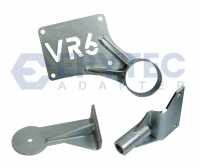 Set motor- en baksteunen inbouw VR6/R32 met 02M 6 bak  in Golf 1 Set motor- en baksteunen inbouw VR6/R32 met 02M 6 bak  in Golf 1