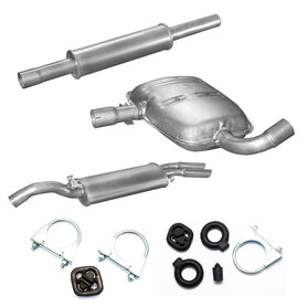 Origineel uitlaatsysteem Golf 2 GTI 16V KR/ PL en PG G60 54 mm Origineel uitlaatsysteem Golf 2 GTI 16V KR/ PL en PG G60 54 mm