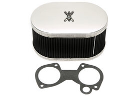 1 x  DCOE stijl sportluchtfilter voor Weber, Solex, Dellorto 65 mm hoog 1 x  DCOE stijl sportluchtfilter voor Weber, Solex, Dellorto 65 mm hoog