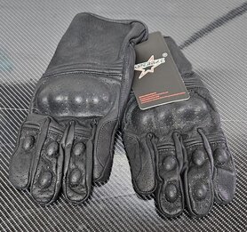 Superbike motorhandschoenen zwart leer maat XXL