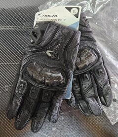 RS Taichi RST 390 motorhandschoenen zwart leer maat L