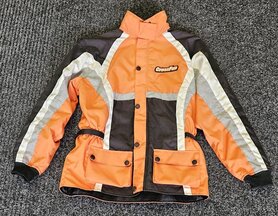 Heren motorjas Crossfun oranje maat L