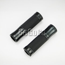 Set aluminium/ rubber handvaten voor 22 mm stuur Set aluminium/ rubber handvaten voor 22 mm stuur