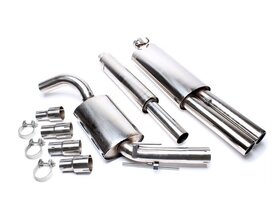 Rvs groep A 63,5 mm systeem Golf 2, 2 x 76 mm Rvs groep A 63,5 mm systeem Golf 2, 2 x 76 mm