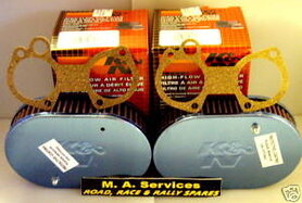 Set 45 mm hoge K&N filters voor 40-45 mm carburateurs Set 45 mm hoge K&N filters voor 40-45 mm carburateurs