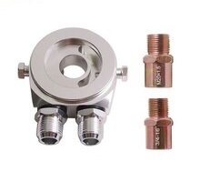 Adapter zonder thermostaat voor oliekoelerset zilver