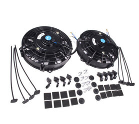 Elec. koelfan set 80 Watt 2 x 9 inch/228 mm incl. montagesets Elec. koelfan set 80 Watt 2 x 9 inch/228 mm incl. montagesets
