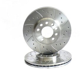 Set sportremschijven Golf 4 280 mm geventileerd, gegroefd en geboord 5 x 100mm