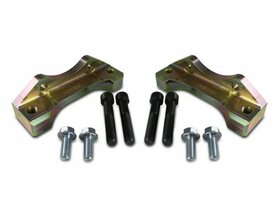 Set remadapters 280 mm schijven met Brembo klauwen van Cupra R op Golf 1