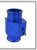 Adapter watertemp. sensor tussen waterslang 32 mm blauw