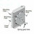 Elec. koelfan 80 Watt 16 inch/406 mm