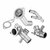Set aluminium waterflenzen VW 1.8 20VT