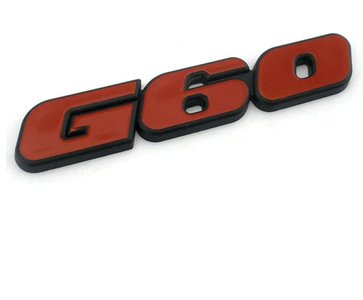 G60 achterklep embleem Golf 2/ Corrado