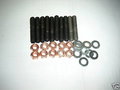 Set tapeinden, ringen, koperen moeren uitlaatspruitstuk VW VR6 12V
