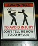 To Avoid Injury
