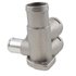 Waterflens aluminium voorkant cilinderkop voor 2 sensoren ( oa G60)_