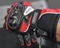Tschul heren motorhandschoenen rood/zwart maat L._